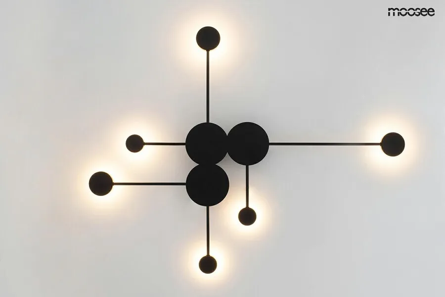 MOOSEE Lampa ścienna SHADOW MULTI - czarny