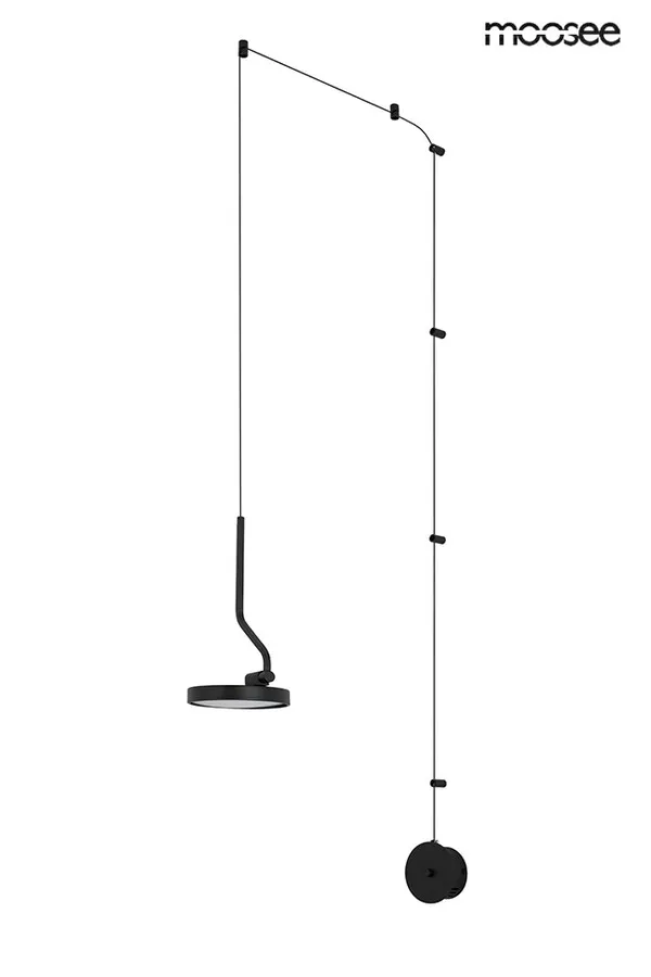 MOOSEE Lampa ścienna FLAT - czarny