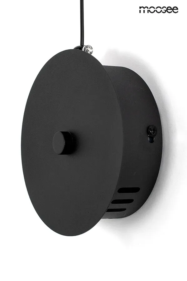 MOOSEE Lampa ścienna FLAT - czarny