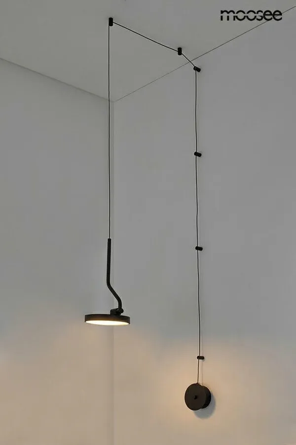 MOOSEE Lampa ścienna FLAT - czarny