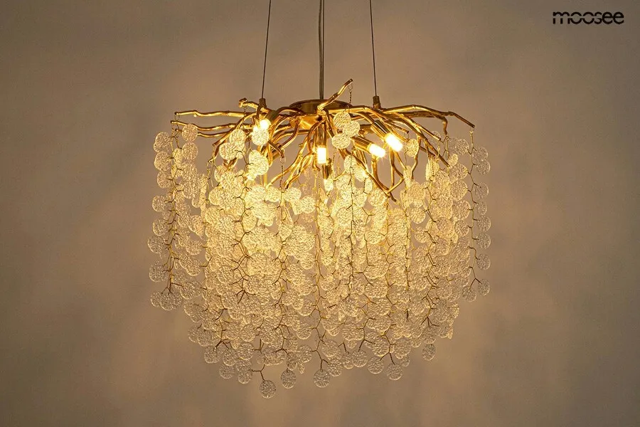 MOOSEE Lampa wisząca RIVIERA 60 - złoty/clear