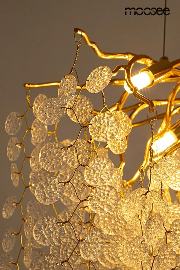 MOOSEE Lampa wisząca RIVIERA 60 - złoty/clear