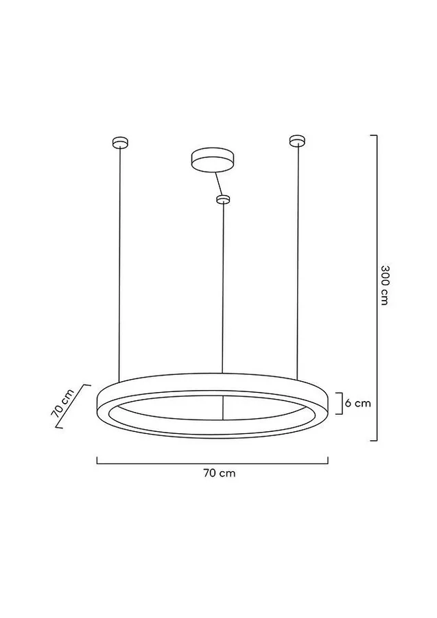 MOOSEE Lampa wisząca RING LUXURY 70 - złoty