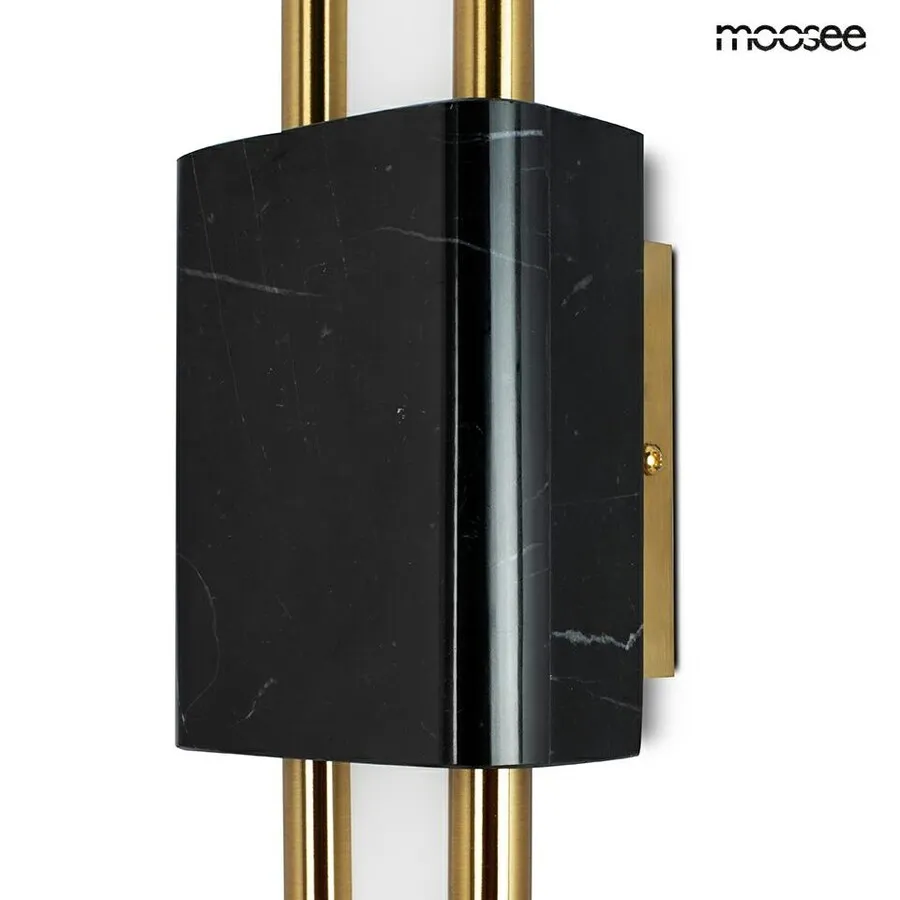 MOOSEE Lampa ścienna EVANS - czarny/złoty