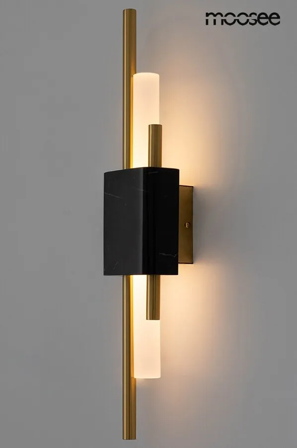 MOOSEE Lampa ścienna EVANS - czarny/złoty