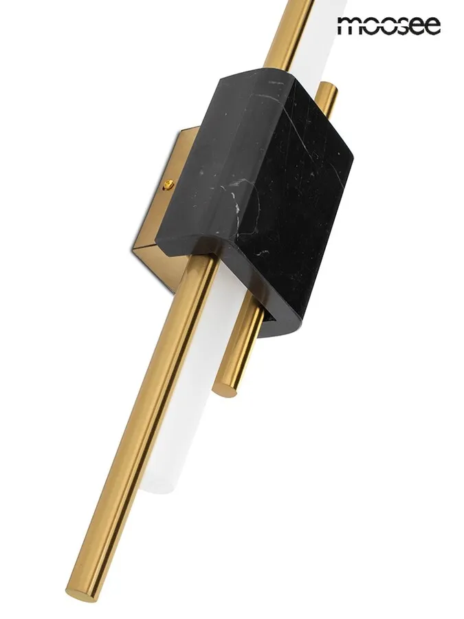 MOOSEE Lampa ścienna EVANS - czarny/złoty