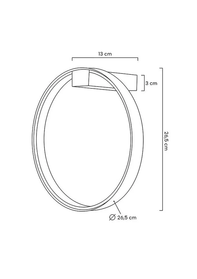MOOSEE Lampa ścienna CIRCLE WALL - złoty