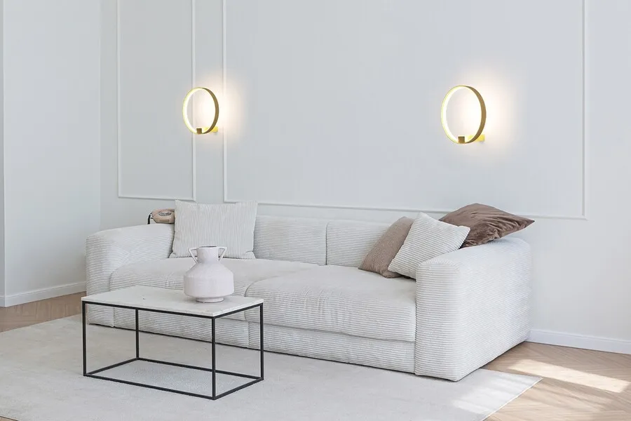 MOOSEE Lampa ścienna CIRCLE WALL - złoty