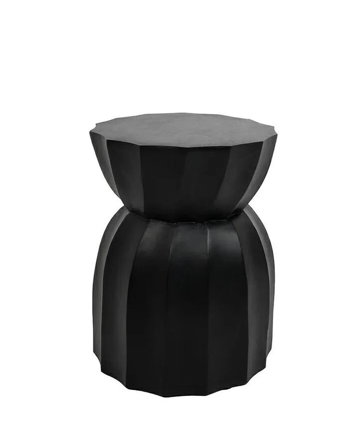 Stolik boczny drewniany ROLLING - czarny