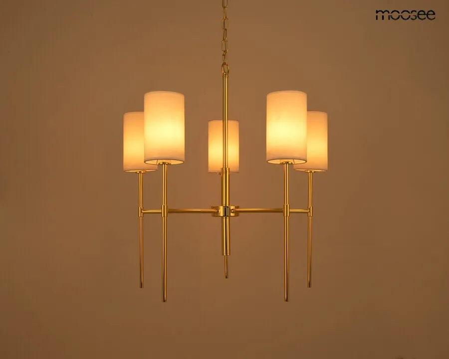 MOOSEE Lampa wisząca IMPERIO 5 - złoty