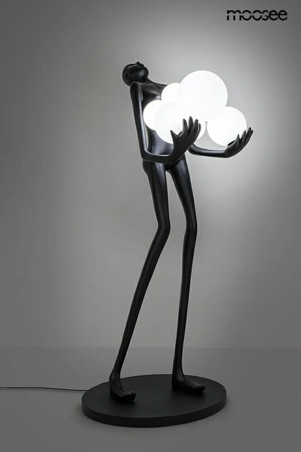 MOOSEE Lampa podłogowa HUMAN - czarny