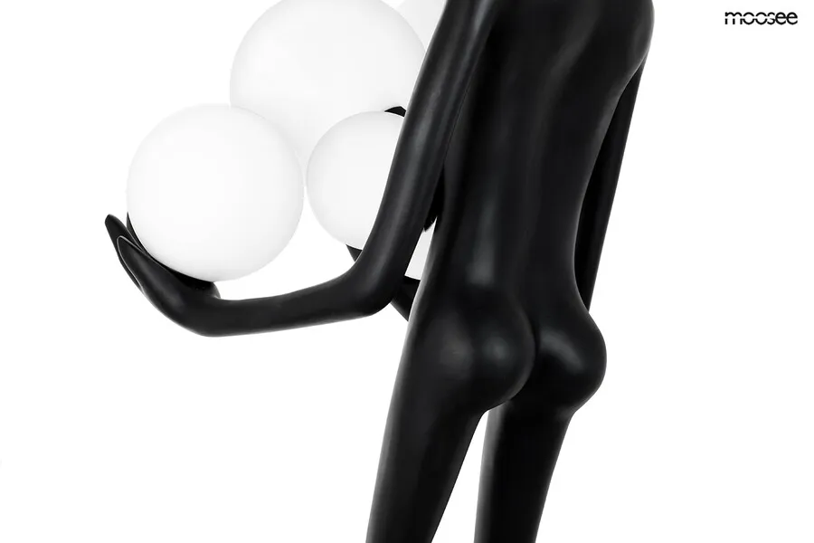 MOOSEE Lampa podłogowa HUMAN - czarny