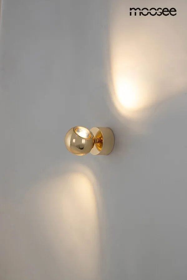 MOOSEE Lampa ścienna EOS - złoty