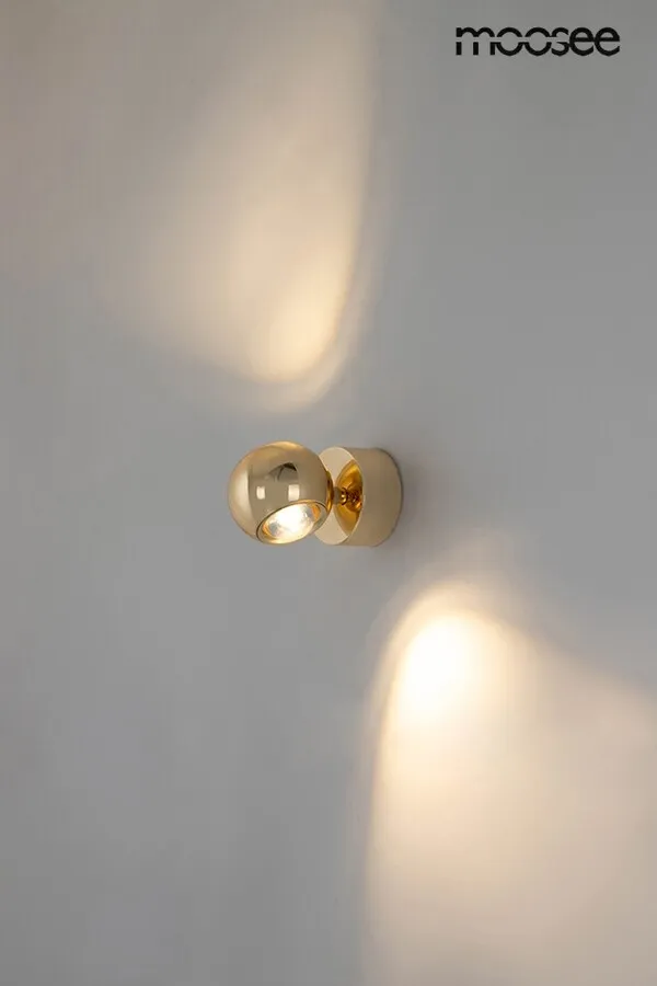 MOOSEE Lampa ścienna EOS - złoty
