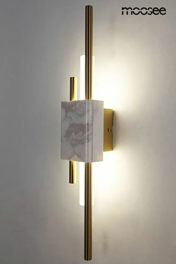 MOOSEE Lampa ścienna EVANS - biały/złoty