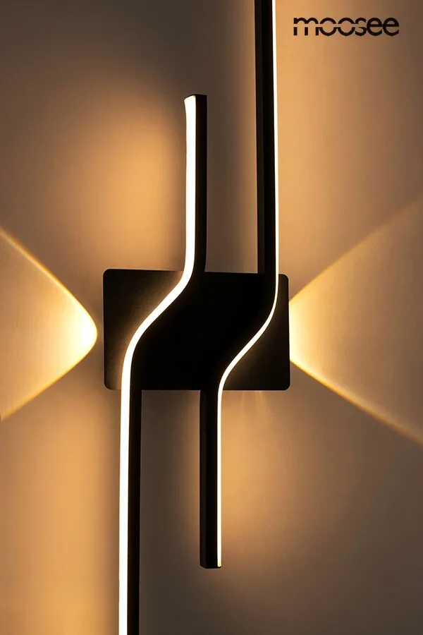 MOOSEE Lampa ścienna ROCHE 100 - czarny