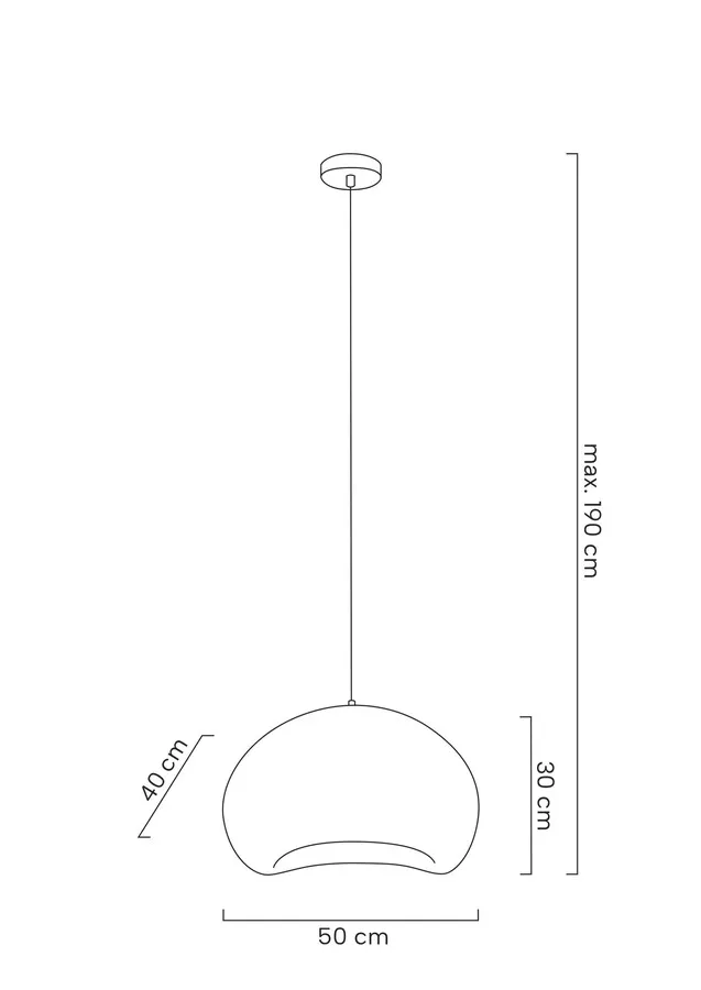 MOOSEE Lampa wisząca NEST 50 - biały