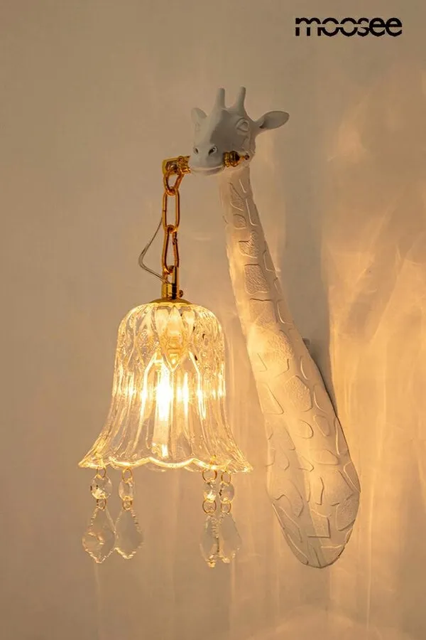 MOOSEE Lampa ścienna GIRAFFE - biały