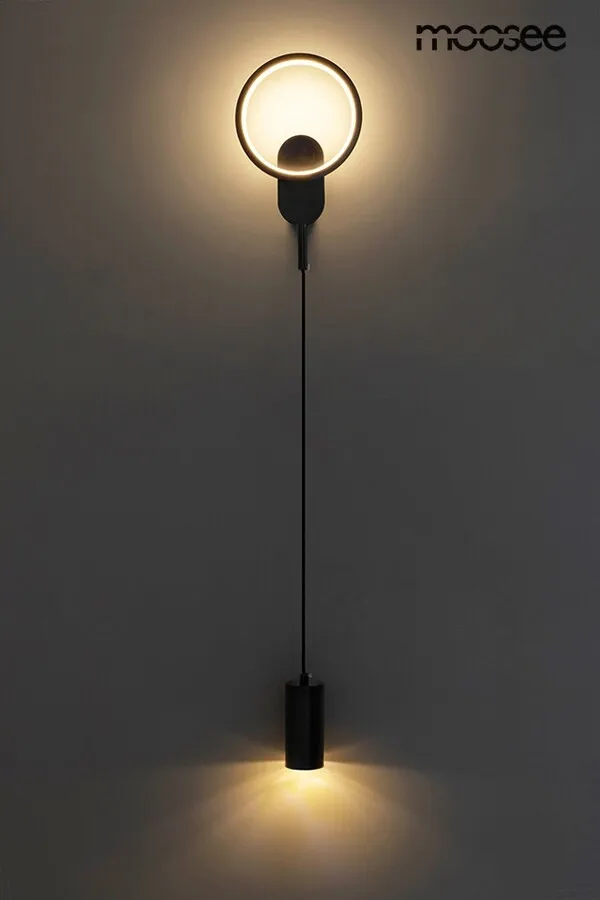 MOOSEE Lampa ścienna COMO - czarny