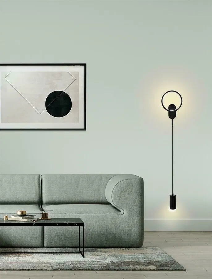 MOOSEE Lampa ścienna COMO - czarny