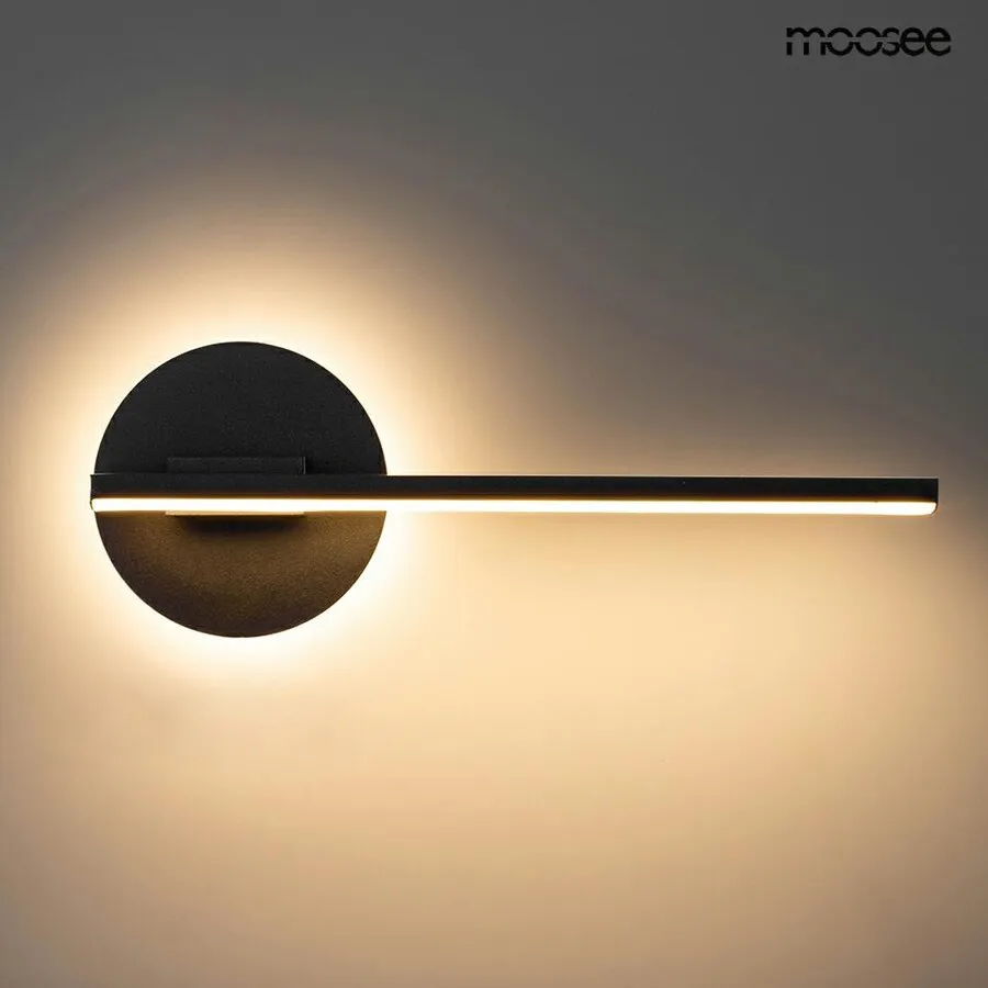 MOOSEE Lampa ścienna HORIZON - czarny