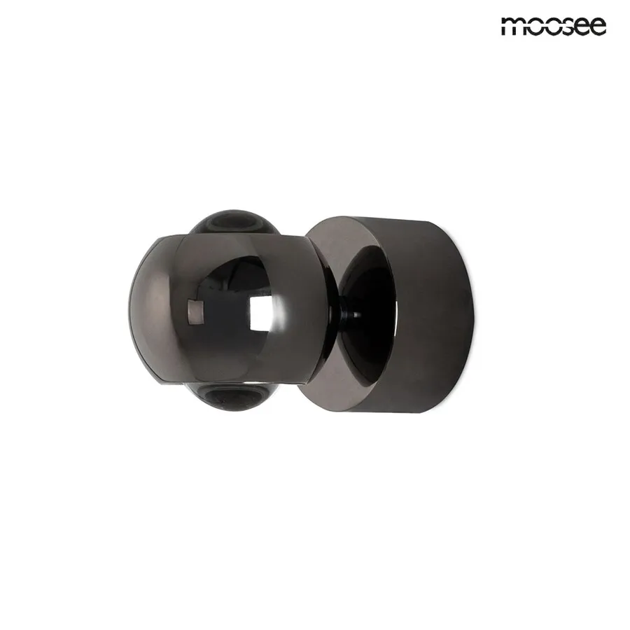 MOOSEE Lampa ścienna EOS - czarny chrom
