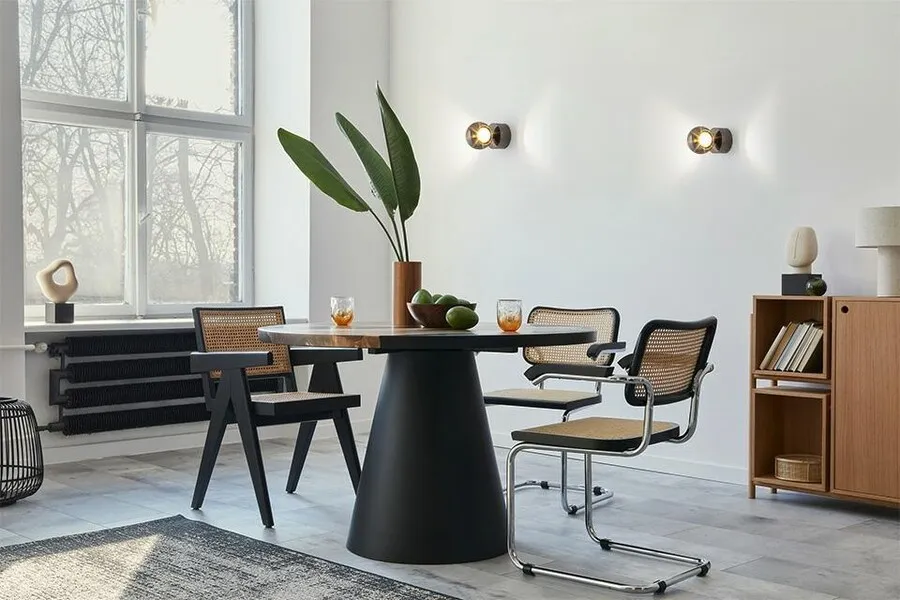 MOOSEE Lampa ścienna EOS - czarny chrom
