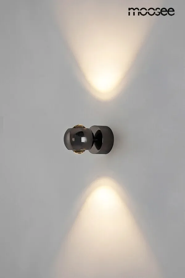 MOOSEE Lampa ścienna EOS - czarny chrom