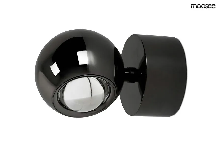 MOOSEE Lampa ścienna EOS - czarny chrom