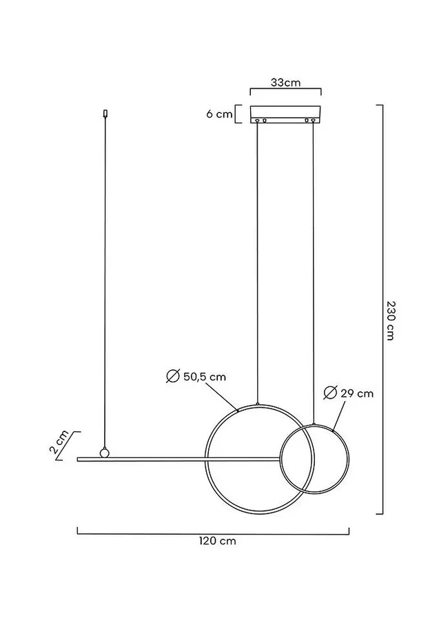 MOOSEE Lampa wisząca RAGE - czarny