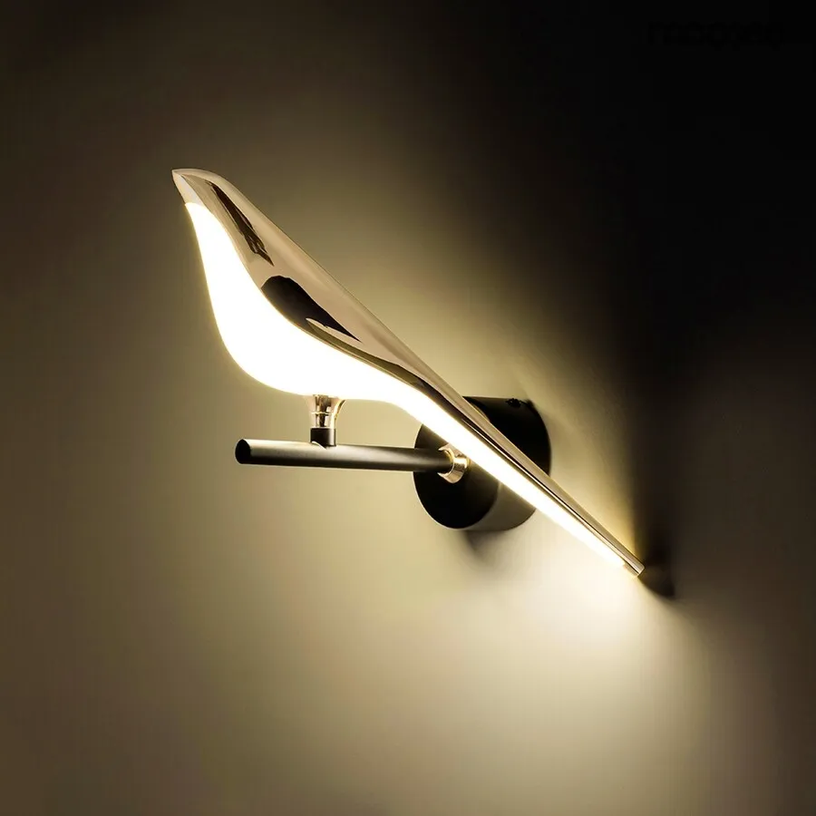 MOOSEE Lampa ścienna BIRD - złoty