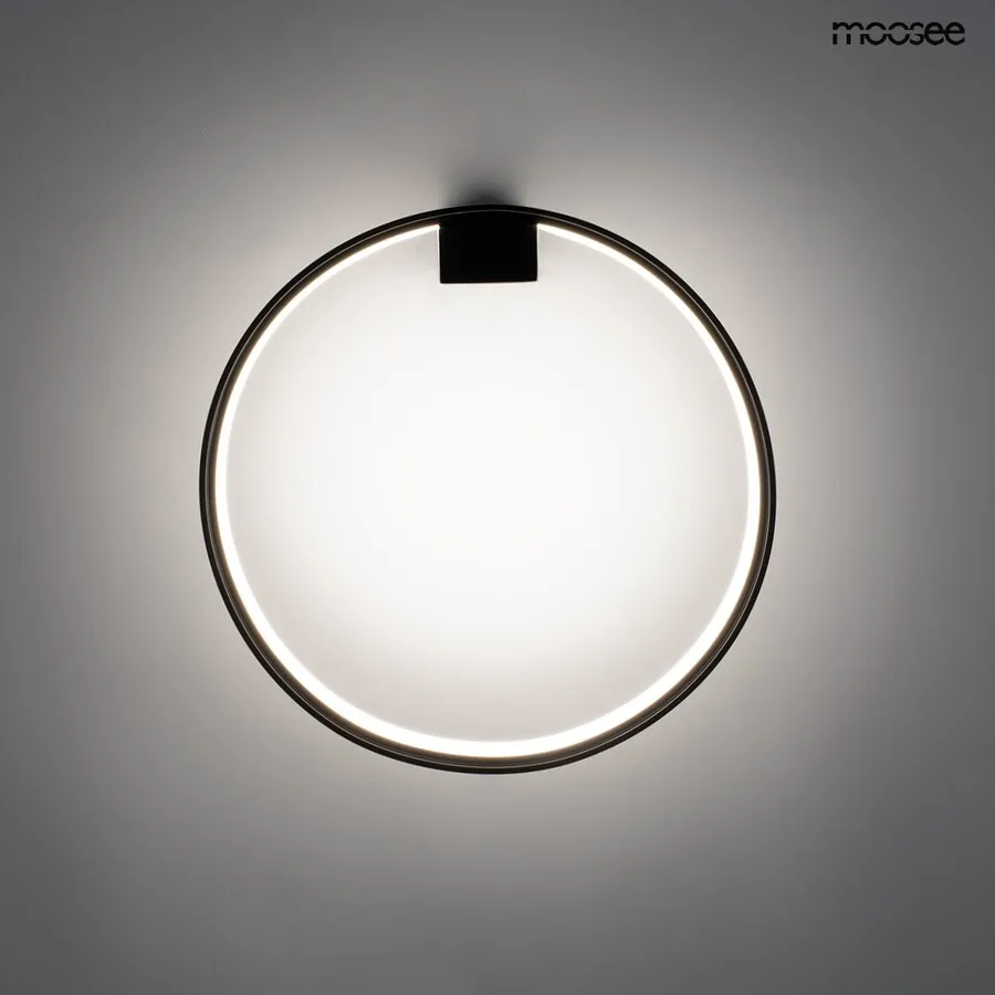 MOOSEE Lampa ścienna CIRCLE WALL - czarny