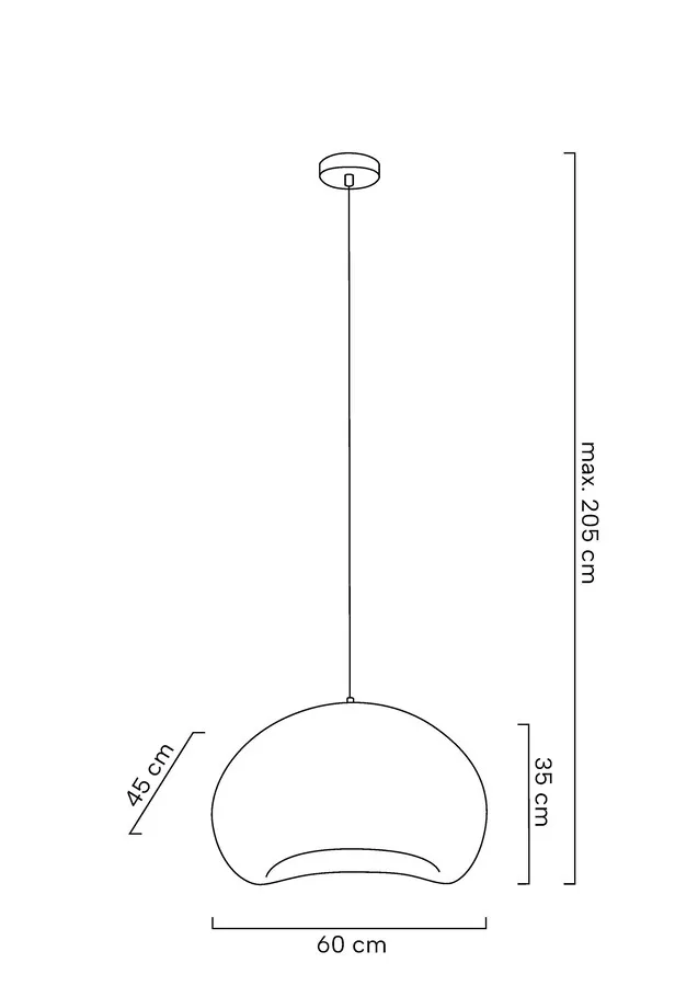 MOOSEE Lampa wisząca NEST 60 - biały