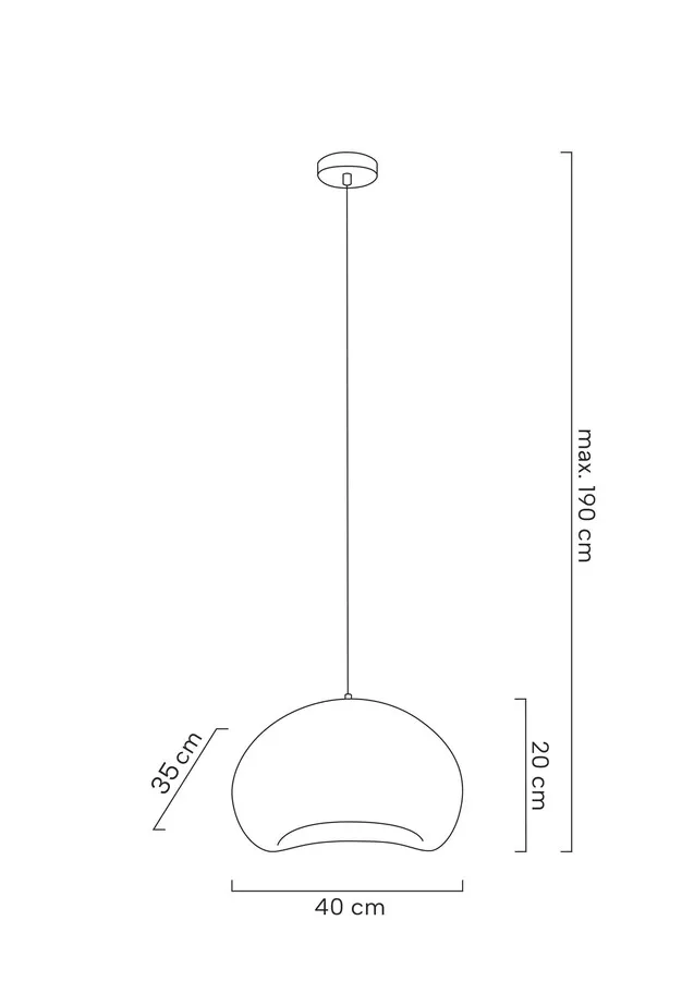 MOOSEE Lampa wisząca NEST 40 - biały