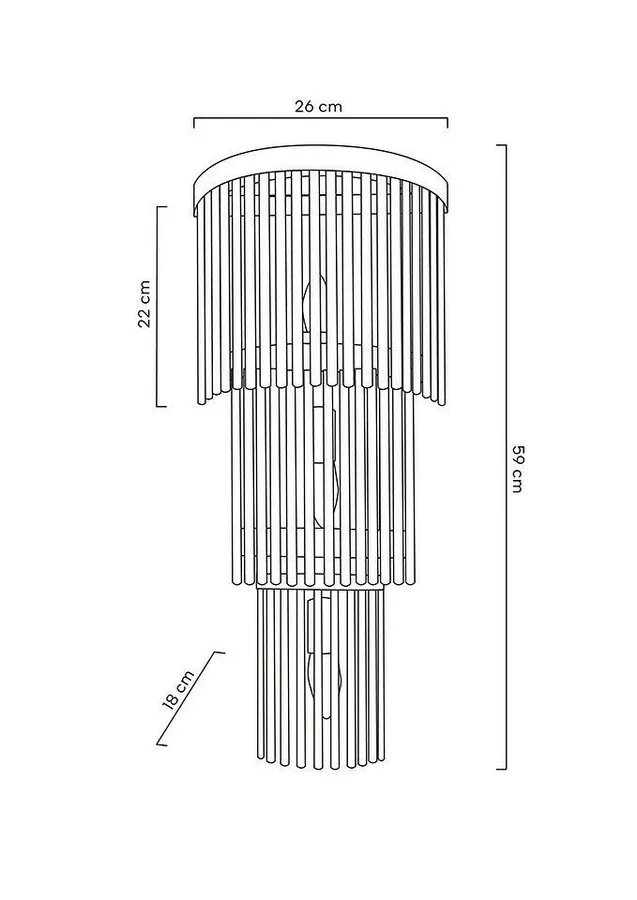 MOOSEE Lampa ścienna ESTRO - złoty
