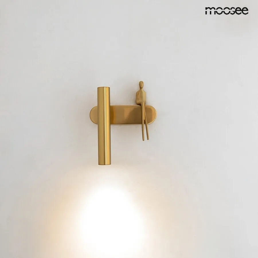 MOOSEE Lampa ścienna BOY TUBE L - złoty
