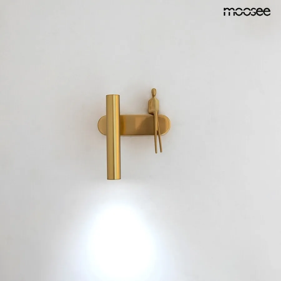 MOOSEE Lampa ścienna BOY TUBE L - złoty