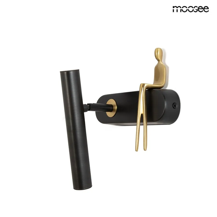 MOOSEE Lampa ścienna BOY TUBE L - czarny