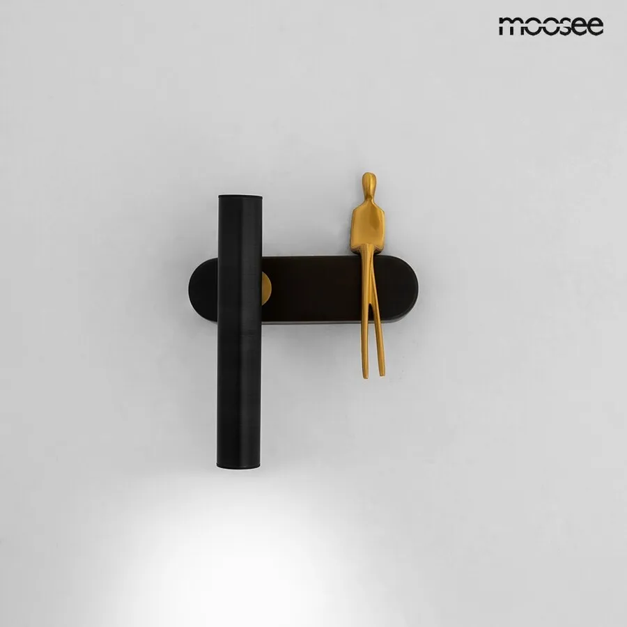 MOOSEE Lampa ścienna BOY TUBE L - czarny