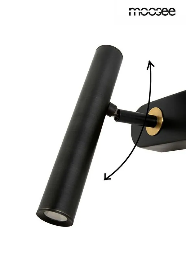 MOOSEE Lampa ścienna BOY TUBE L - czarny