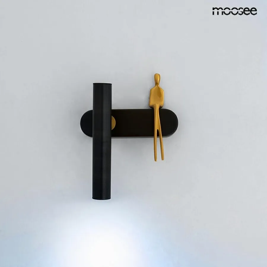 MOOSEE Lampa ścienna BOY TUBE L - czarny