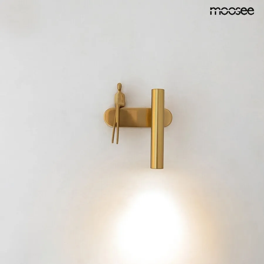 MOOSEE Lampa ścienna BOY TUBE R - złoty
