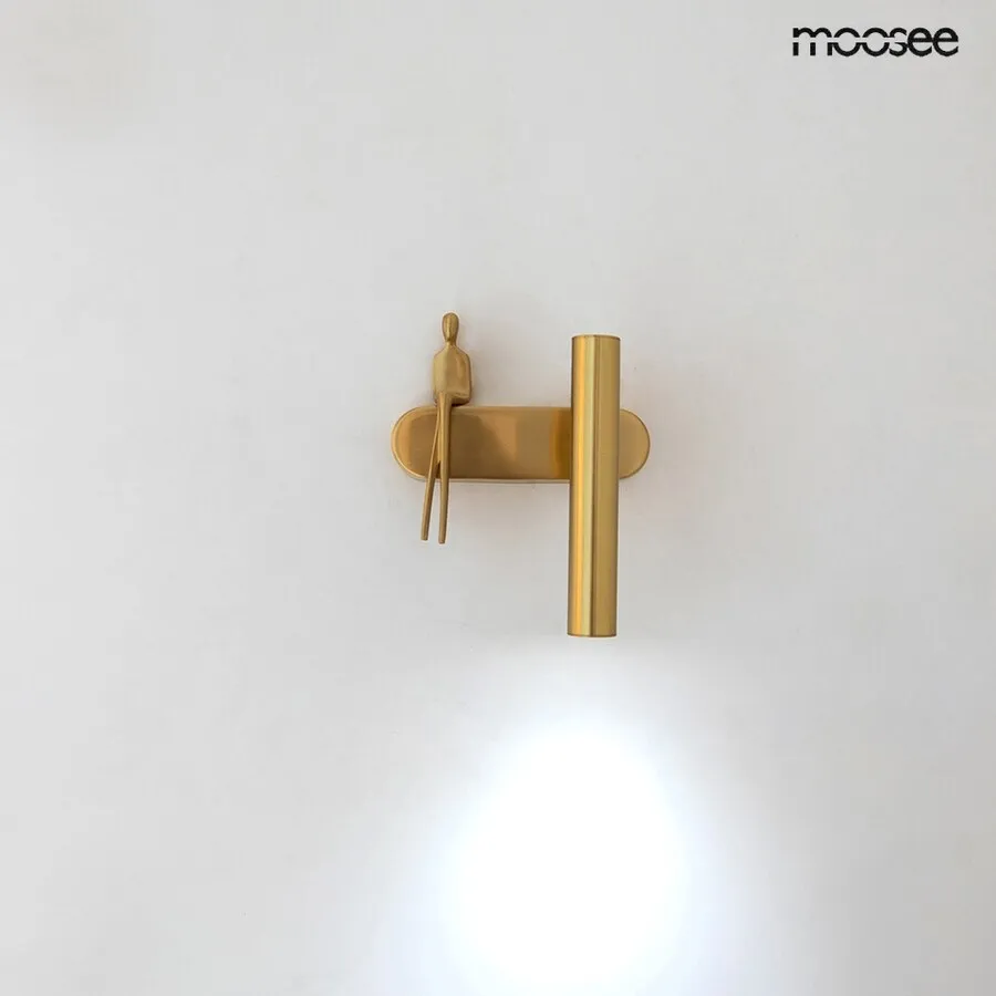 MOOSEE Lampa ścienna BOY TUBE R - złoty