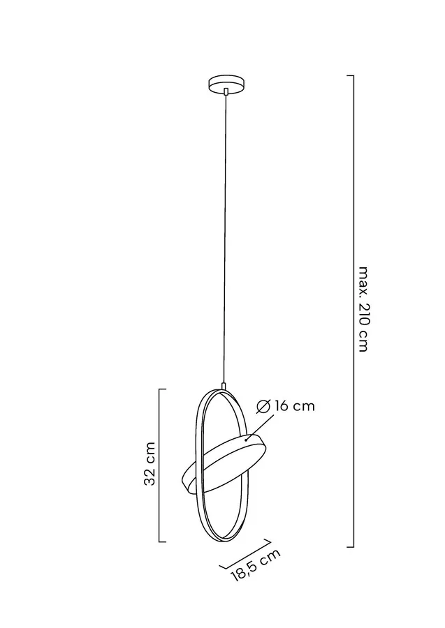 MOOSEE Lampa wisząca SPINNER 19 - złoty