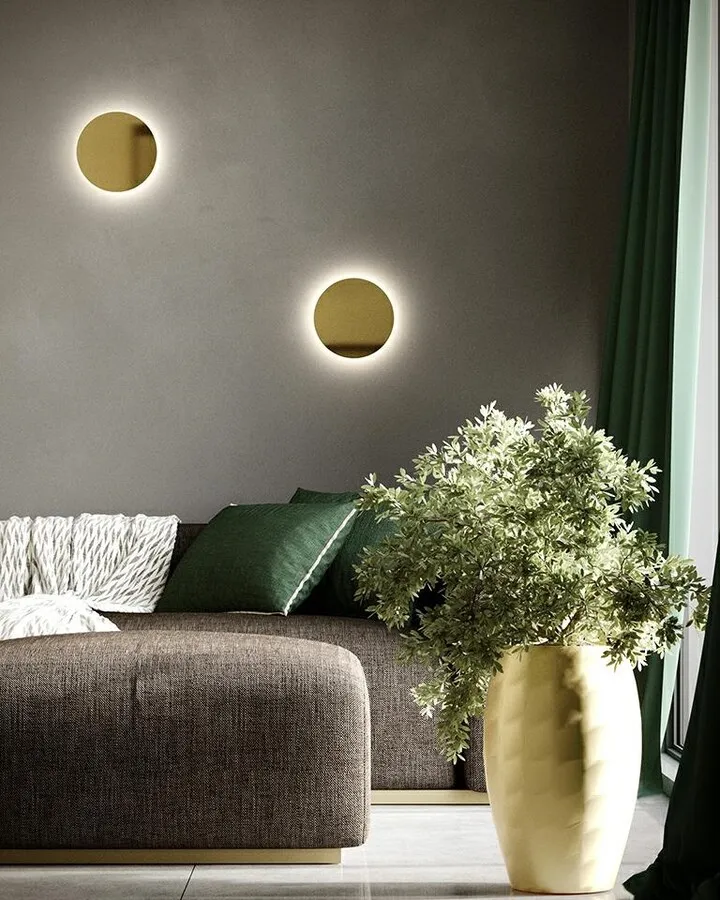 MOOSEE Lampa ścienna SHADOW SUN 25 - złoty