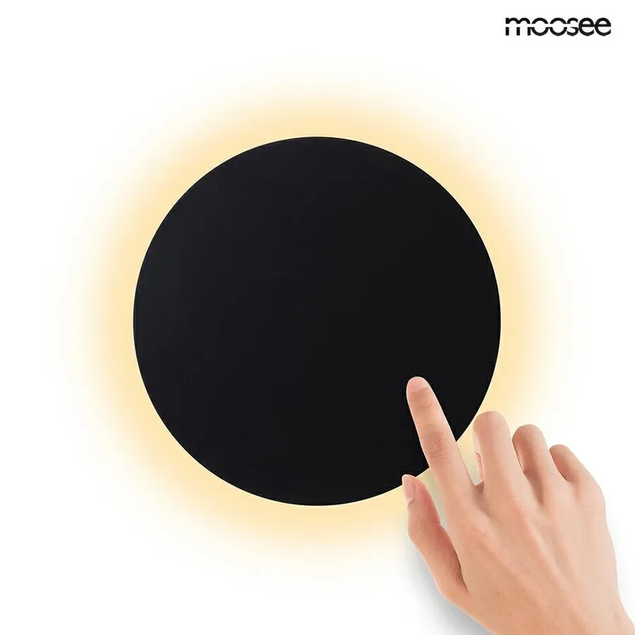 MOOSEE Lampa ścienna SHADOW SUN 25 - czarny
