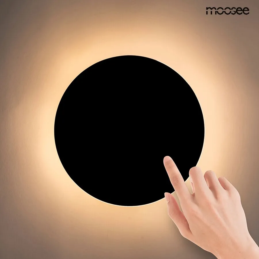 MOOSEE Lampa ścienna SHADOW SUN 25 - czarny
