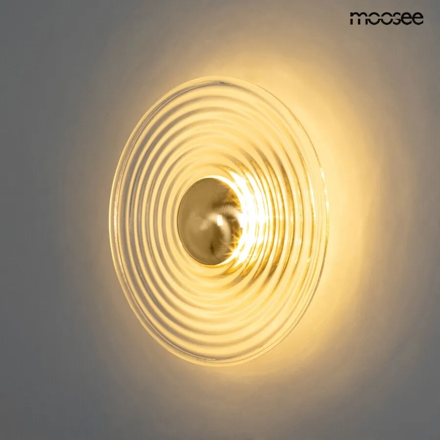 MOOSEE Lampa ścienna ONDA - złoty