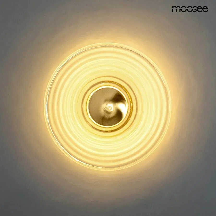 MOOSEE Lampa ścienna ONDA - złoty