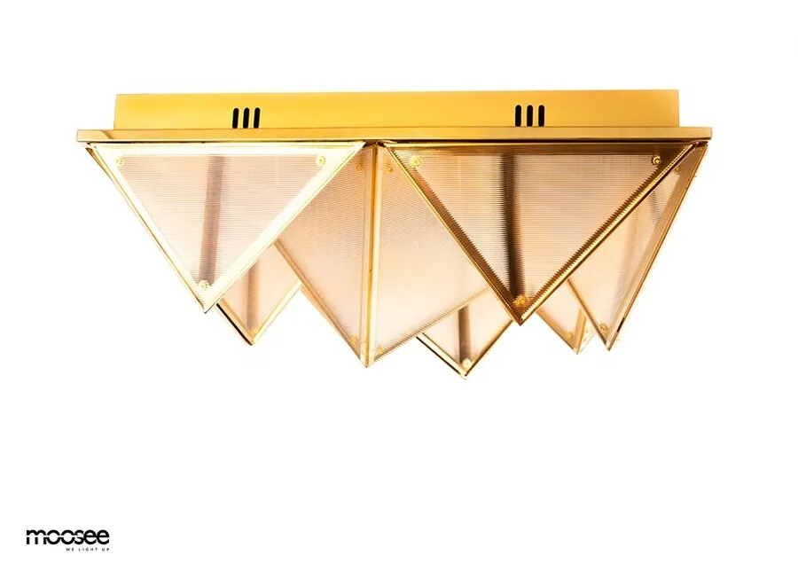 MOOSEE Lampa sufitowa/plafon PYRAMIDS - złoty